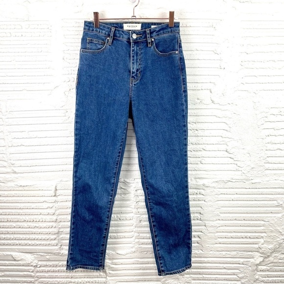 PacSun High Rise Mom Jean Relaxed Tapered Fit Vintage Styling Medium Wash SZ 25 - Picture 1 of 12